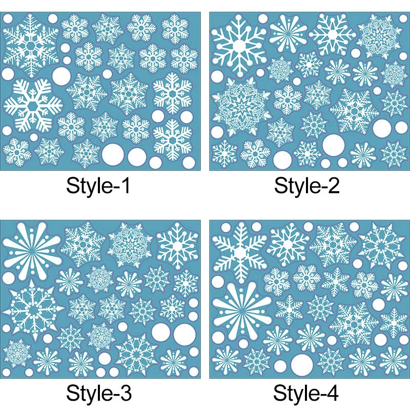 36 Pcs White Snowflake Christmas Wall/Glass Window Sticker
