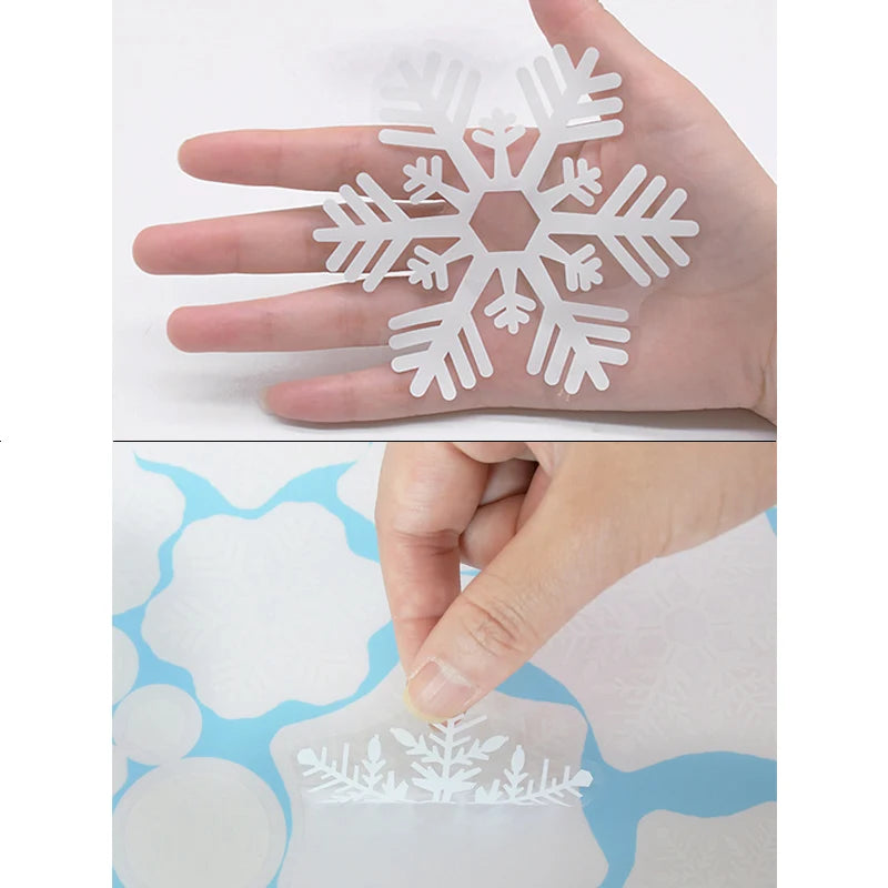 36 Pcs White Snowflake Christmas Wall/Glass Window Sticker
