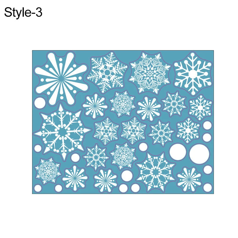 36 Pcs White Snowflake Christmas Wall/Glass Window Sticker