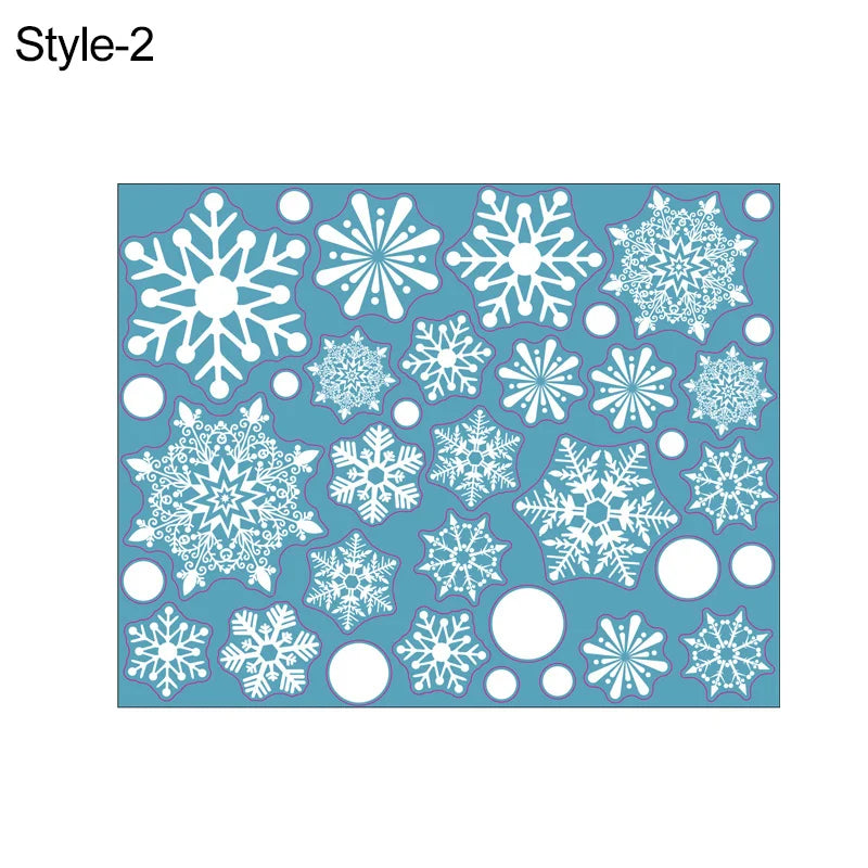 36 Pcs White Snowflake Christmas Wall/Glass Window Sticker