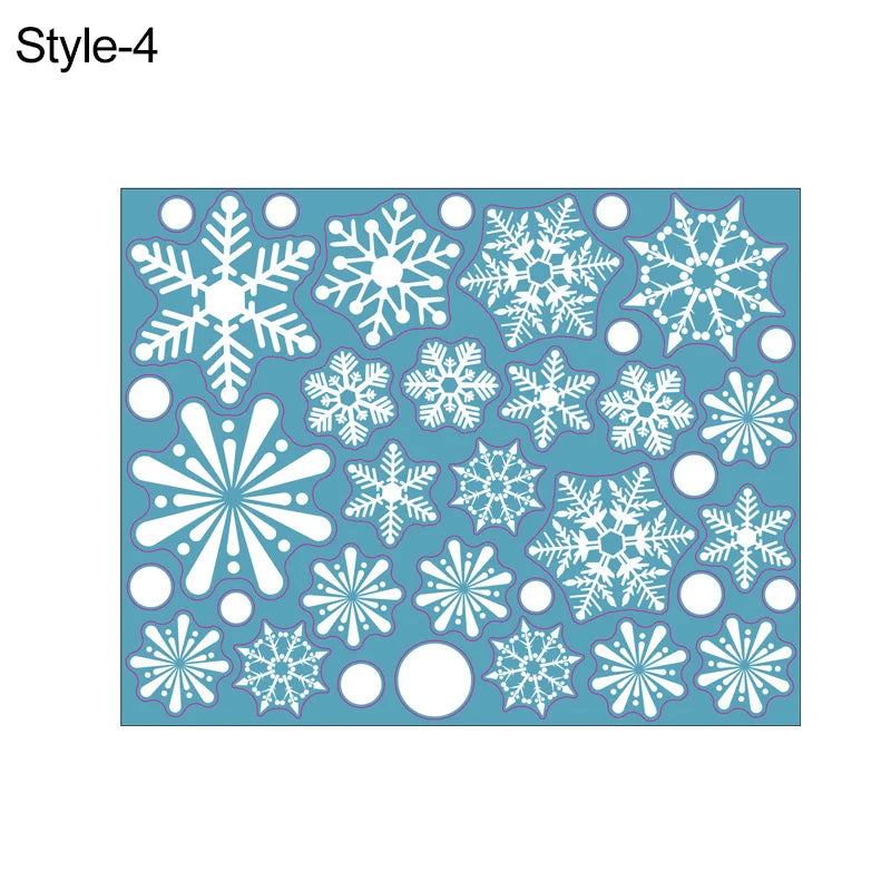 36 Pcs White Snowflake Christmas Wall/Glass Window Sticker