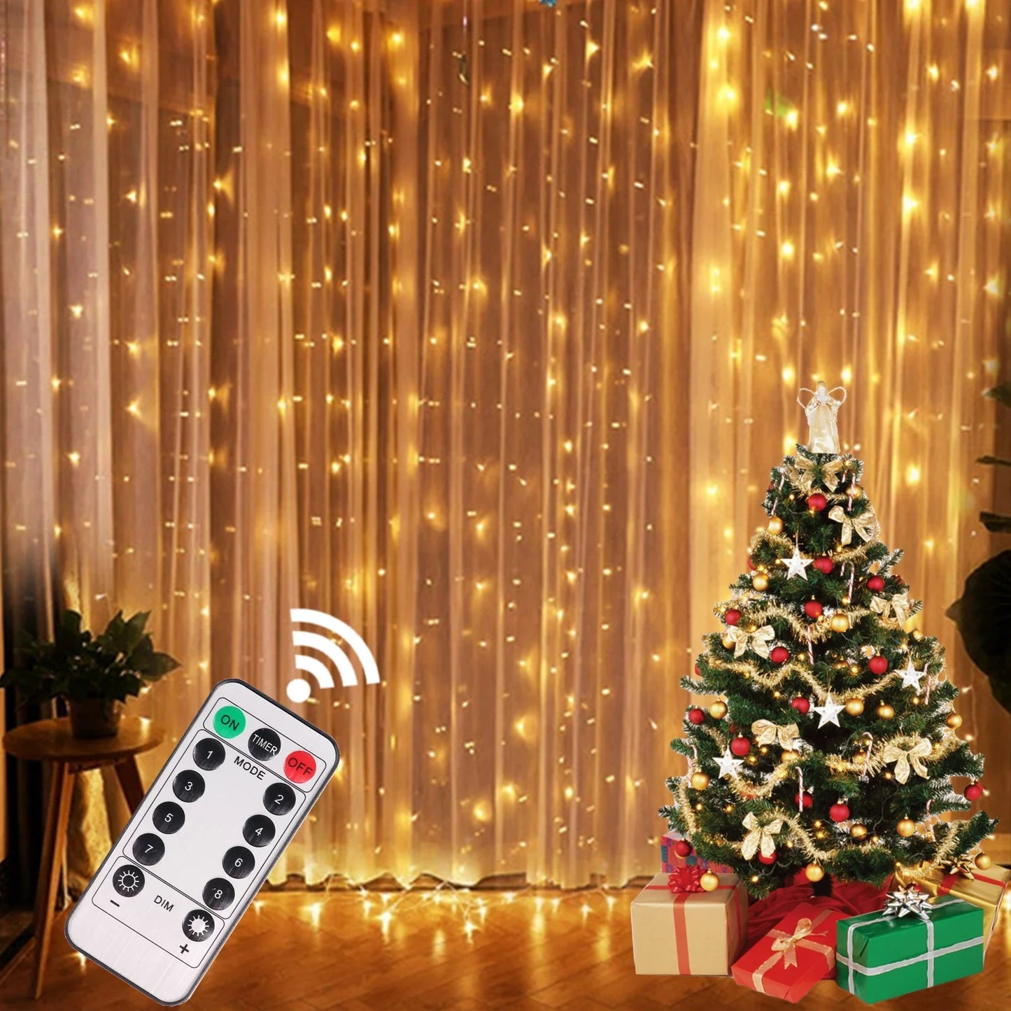 Christmas Smart Curtain LED For Home Decorations