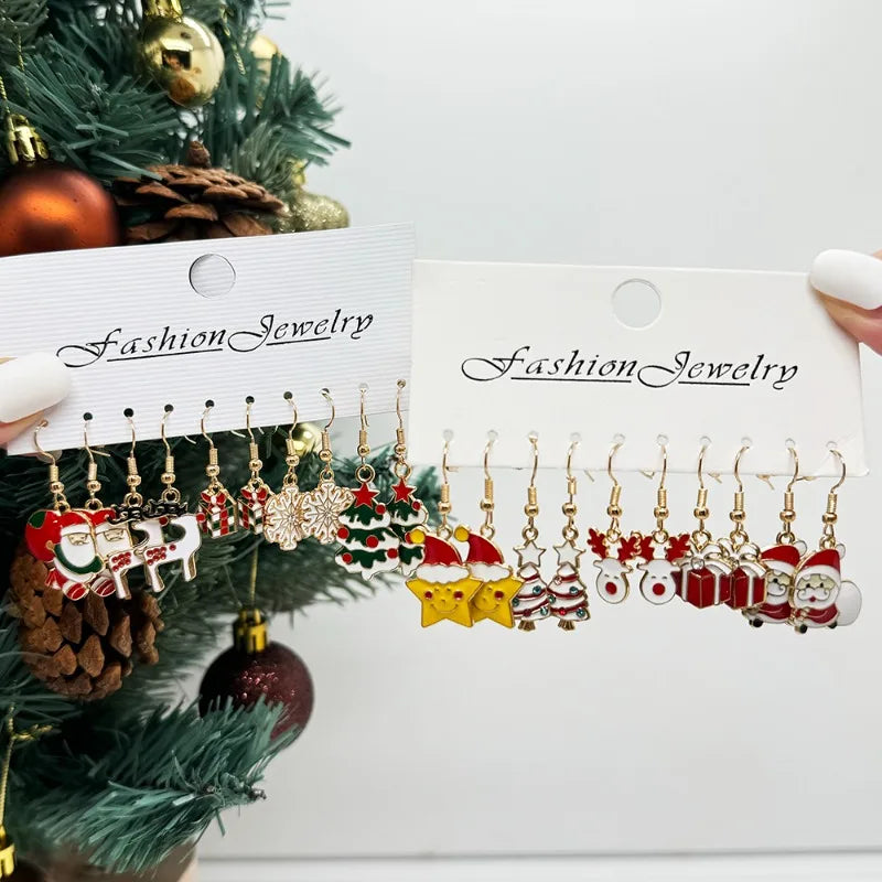 50pcs Set of Christmas Earrings