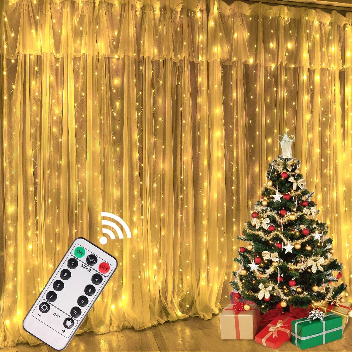 Christmas Smart Curtain LED For Home Decorations